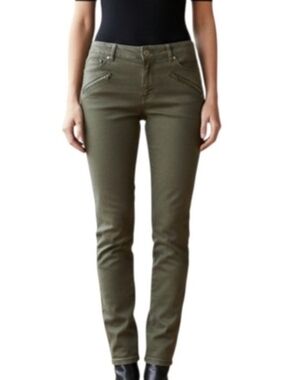 Kenneth Cole Dark Olive Straight Leg Pants